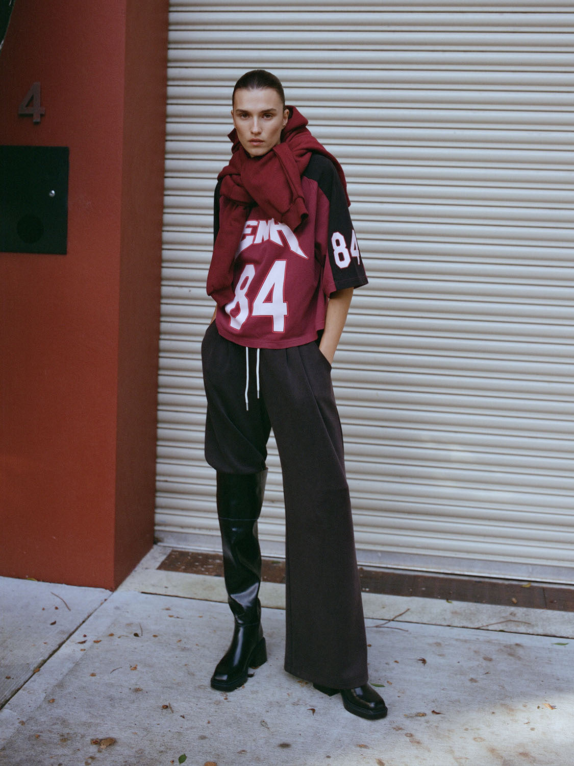 84 SPORT TEE - Burgundy