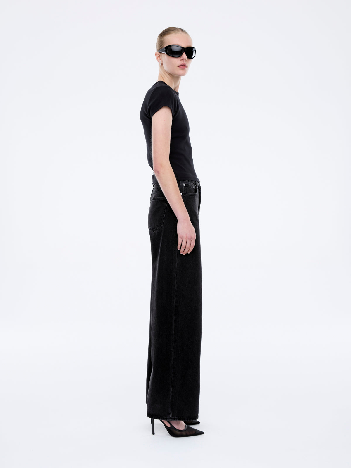 CARRIE DENIM JEAN - Washed Black