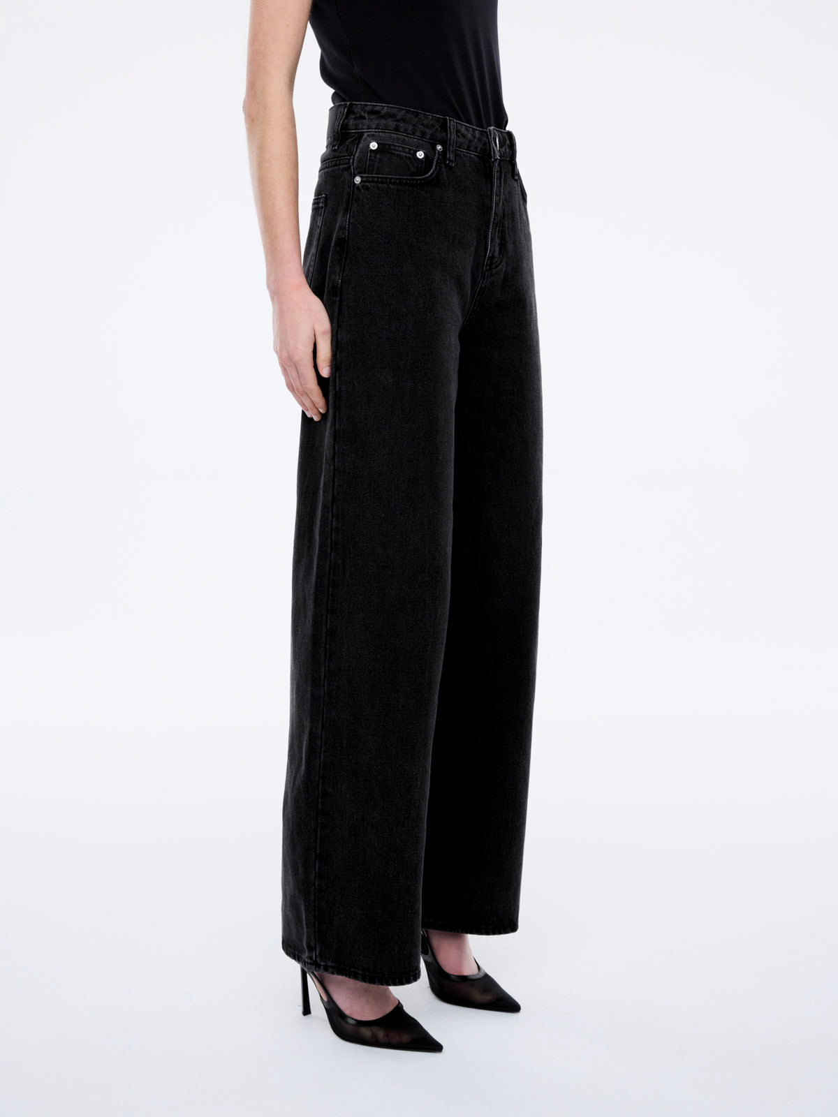 CARRIE DENIM JEAN - Washed Black