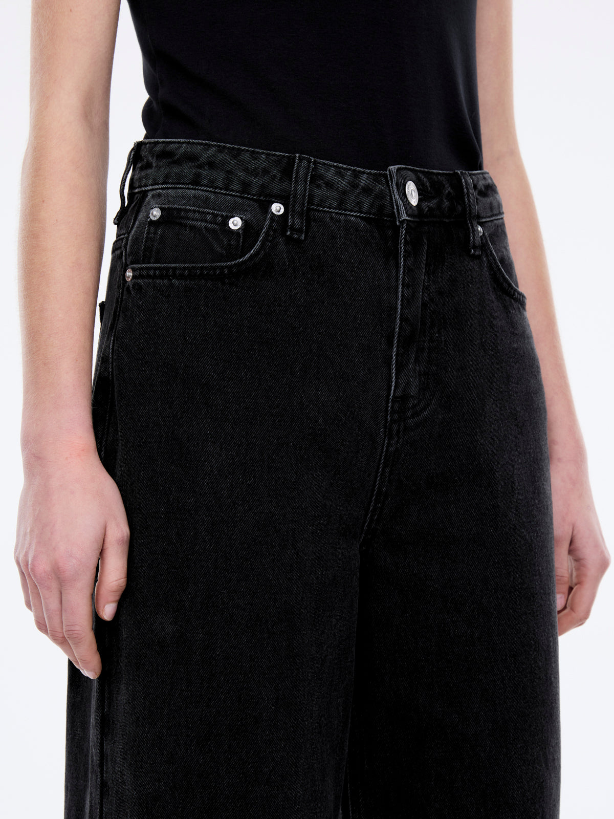 CARRIE DENIM JEAN - Washed Black