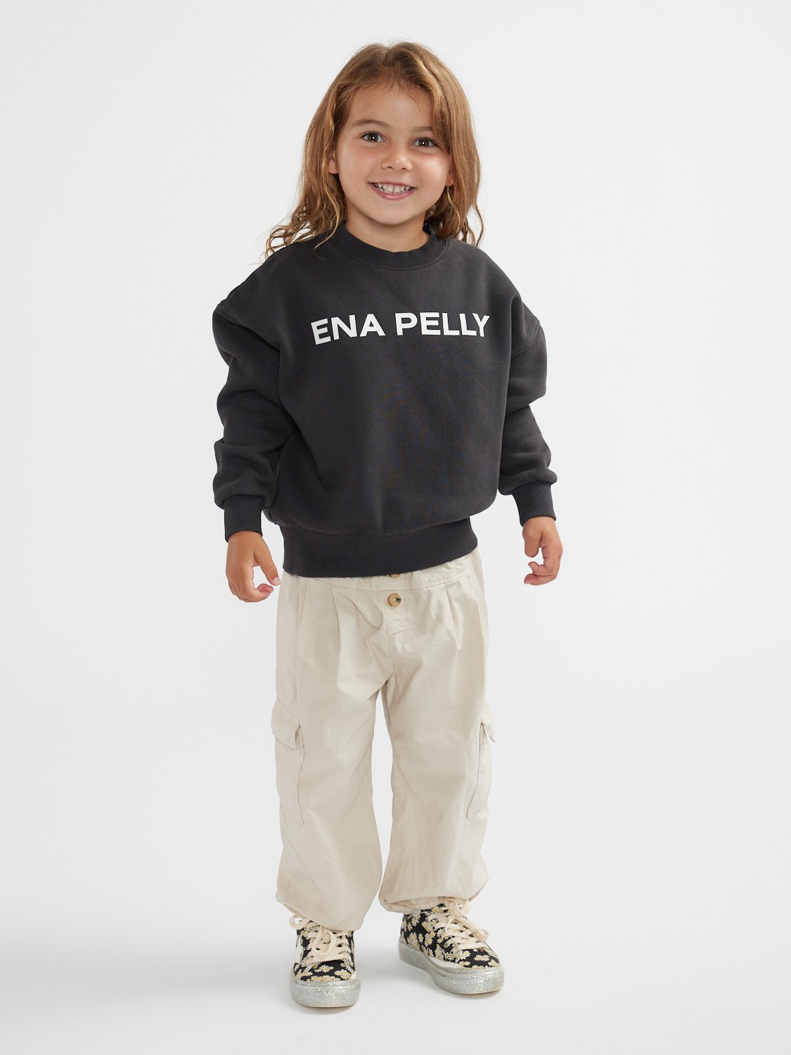 KIDS CHLOE OVERSIZED SWEATER - Vintage Black