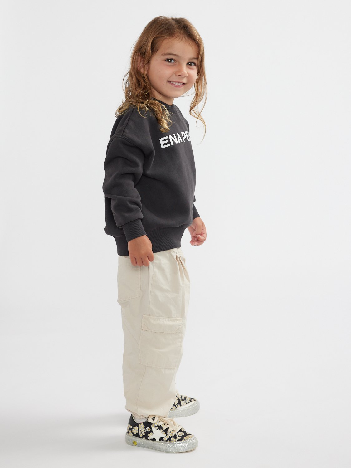 KIDS CHLOE OVERSIZED SWEATER - Vintage Black