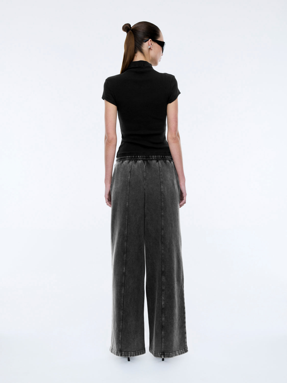 ANDIE TRACK PANT - Washed Shadow Grey