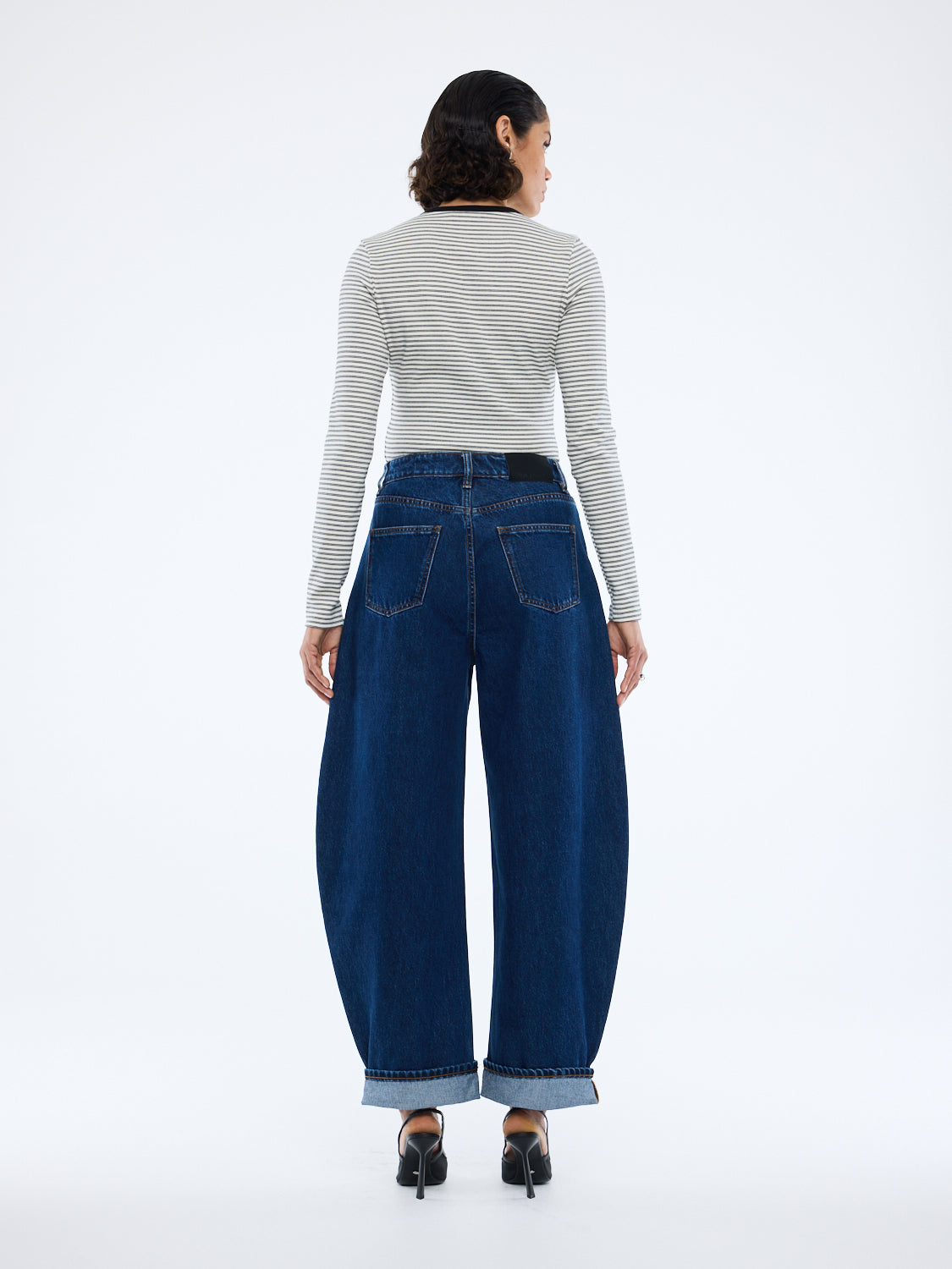STELLA BARREL LEG JEAN - Indigo Wash