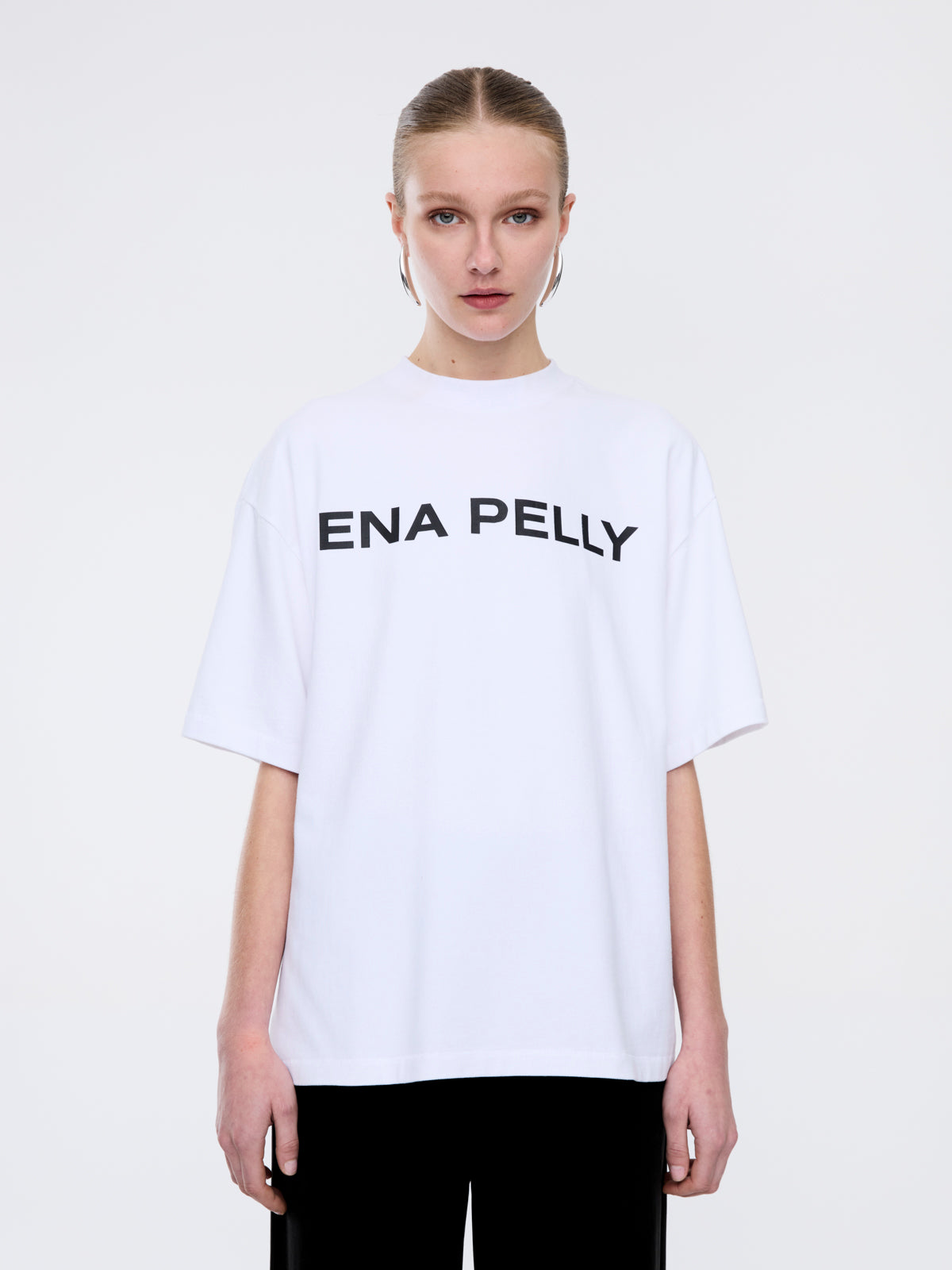 Chloe Oversized Tee Core Logo - White