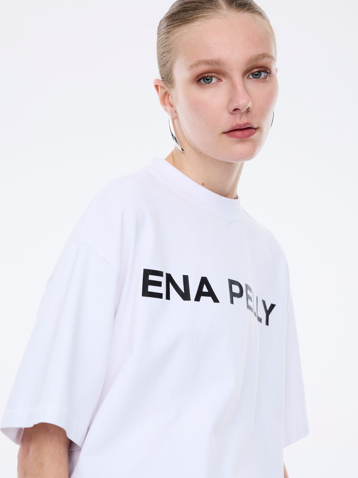 Chloe Oversized Tee Core Logo - White