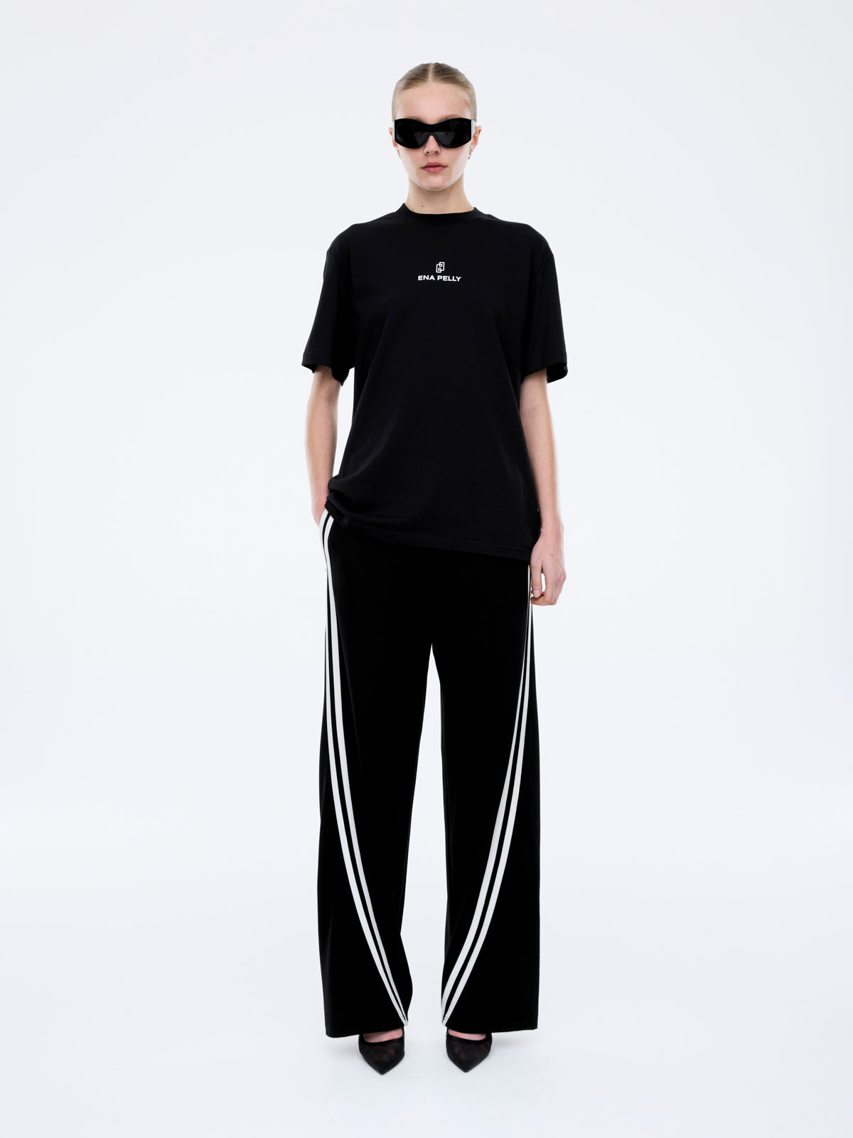 Lexi Monogram Tee - Black