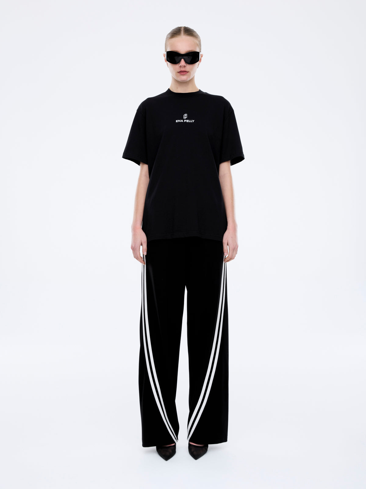 Lexi Monogram Tee - Black