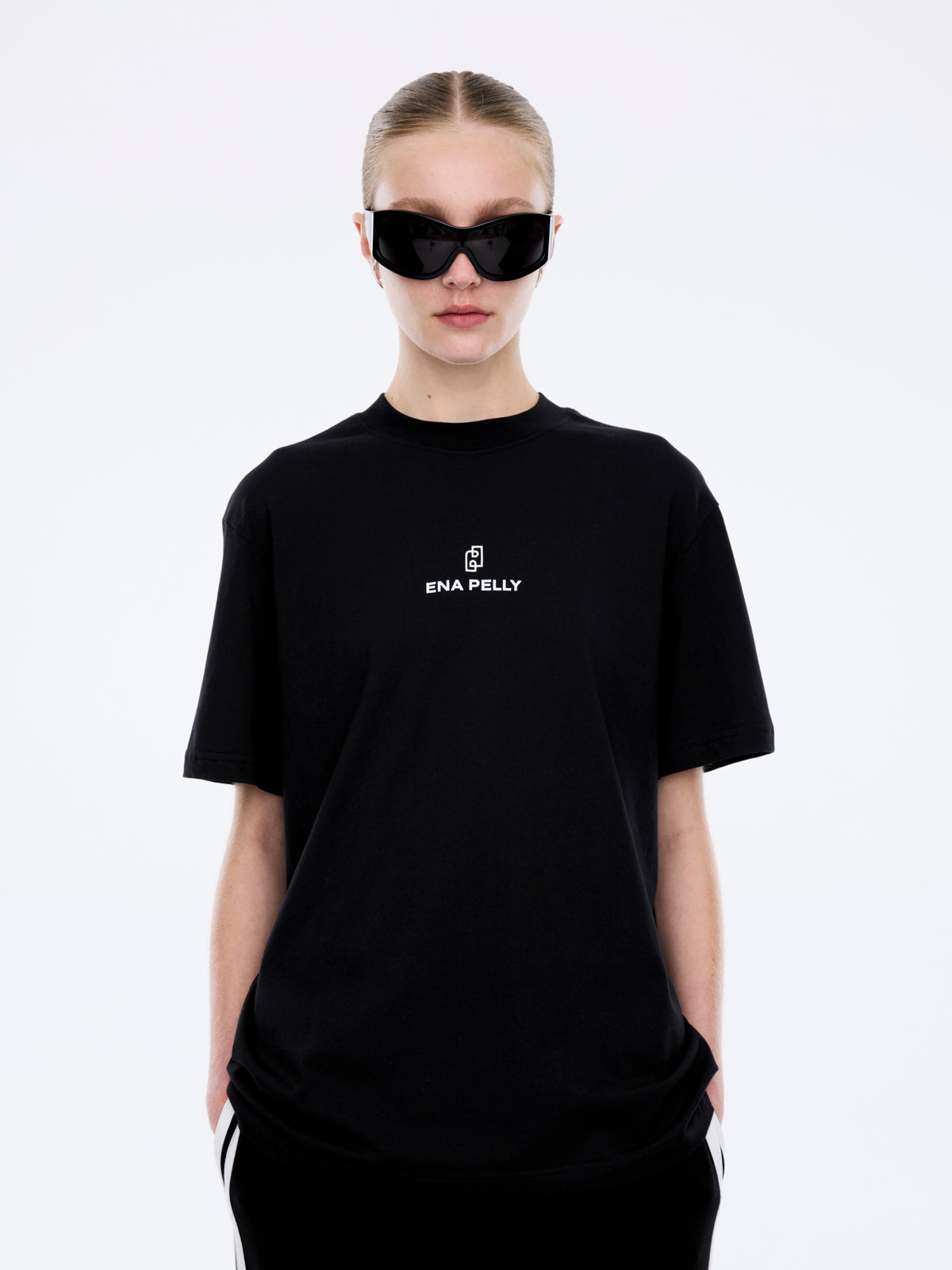Lexi Monogram Tee - Black