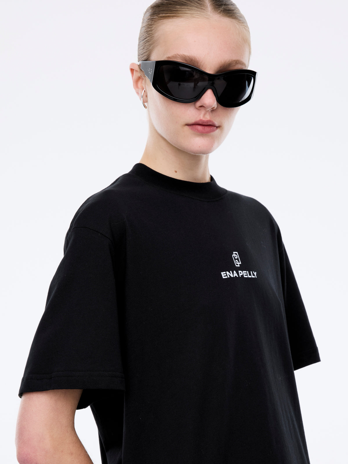 Lexi Monogram Tee - Black