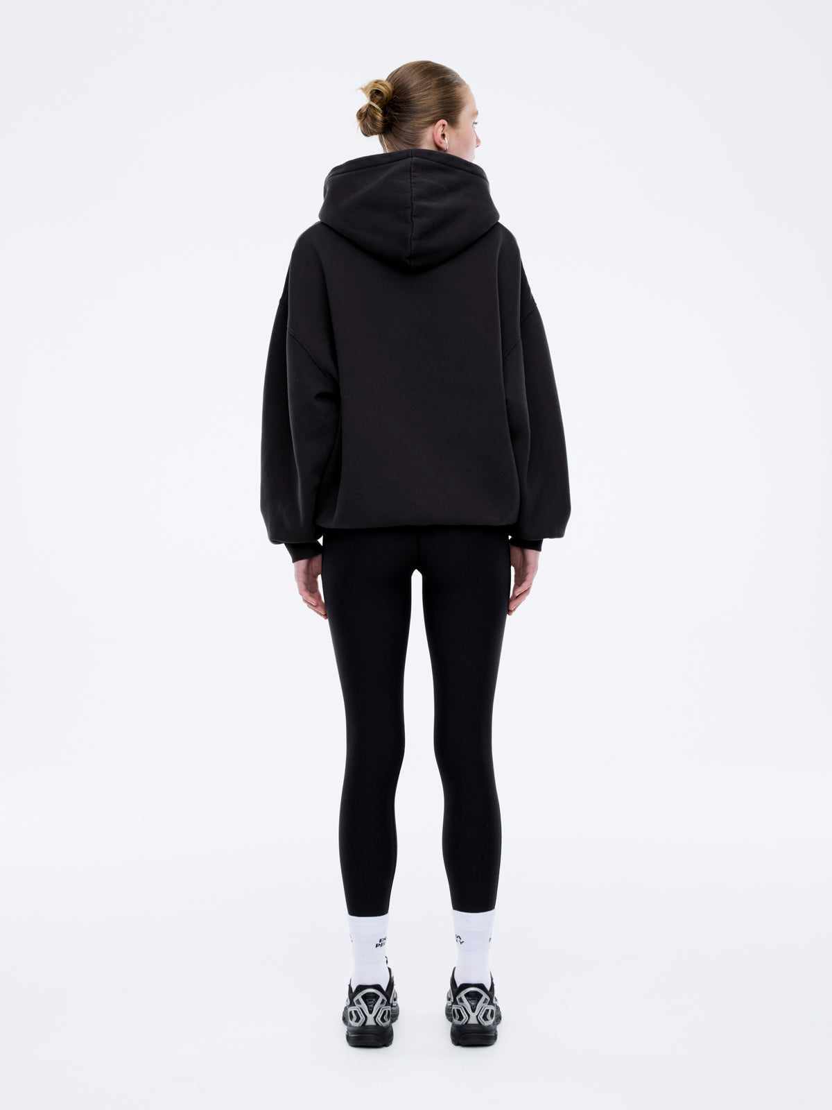 COLLEGIATE OVERSIZED HOODIE - Vintage Black