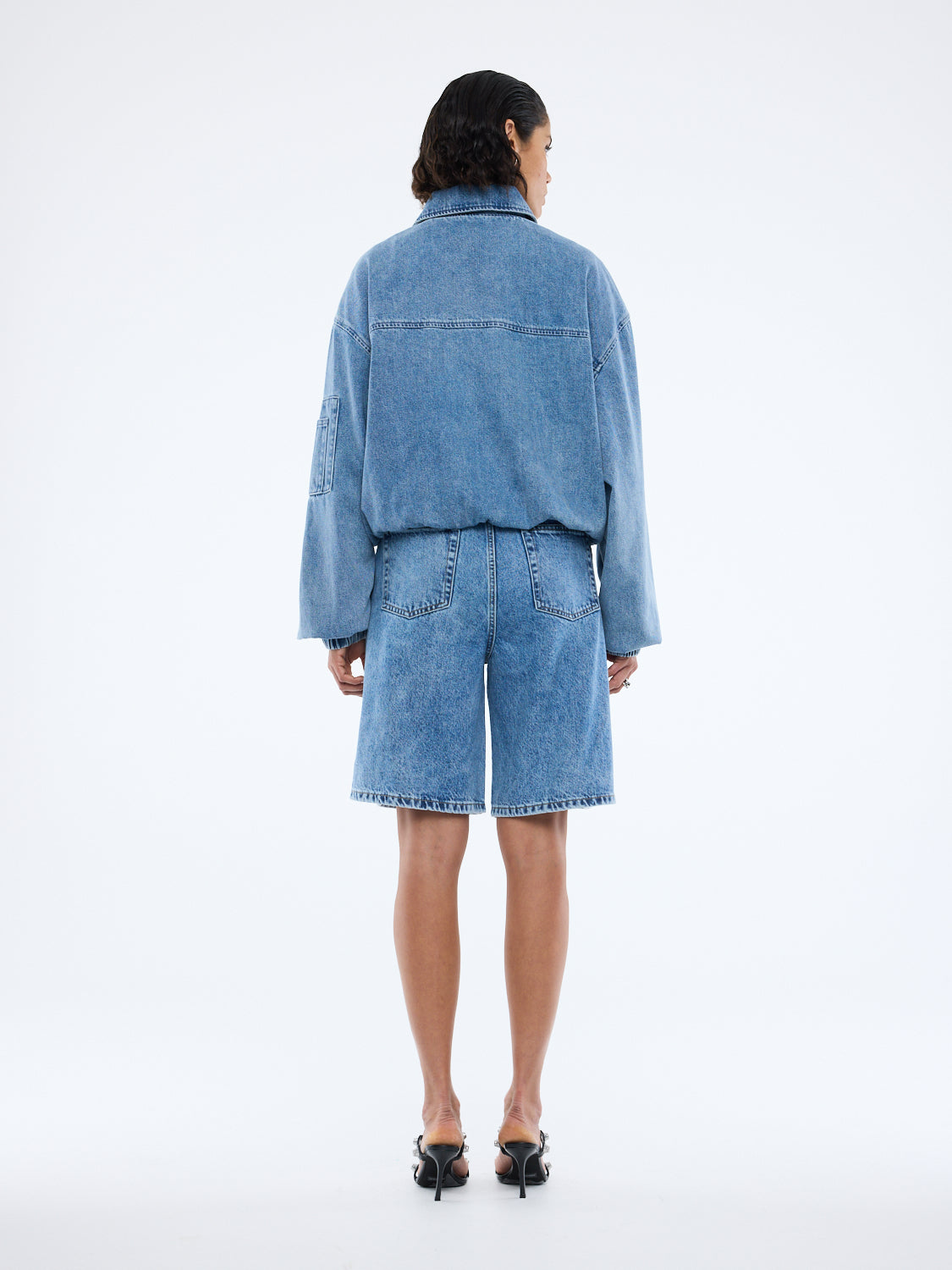 HARLOW DENIM BOMBER