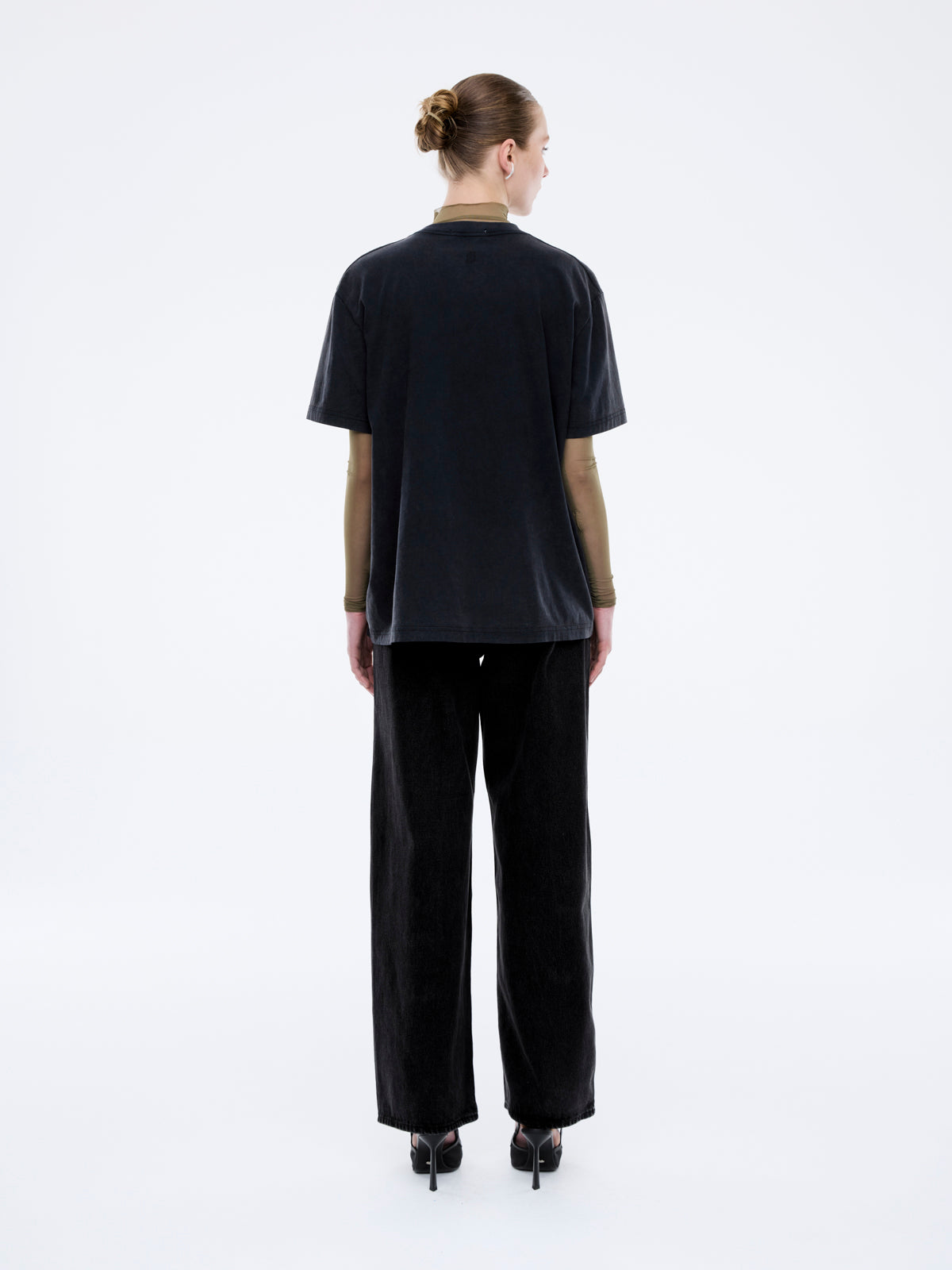 Jessie Oversized Tee Tigers Eye - Vintage Black
