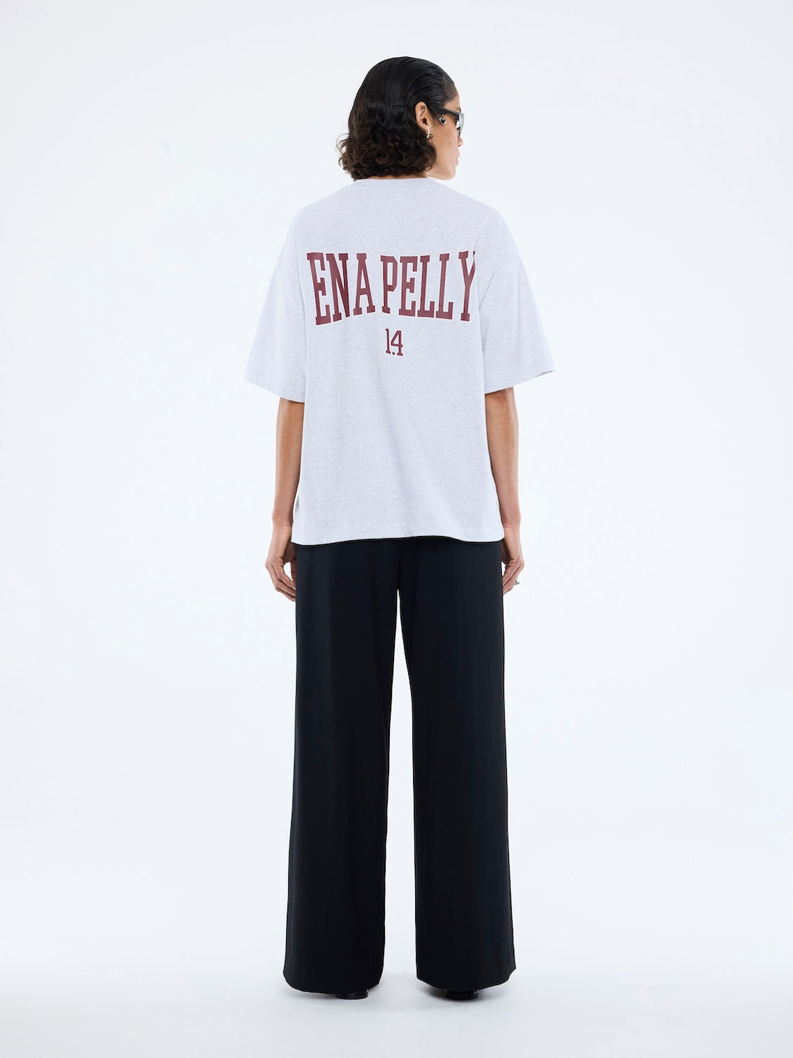 VARSITY ARCH TEE - White Marle