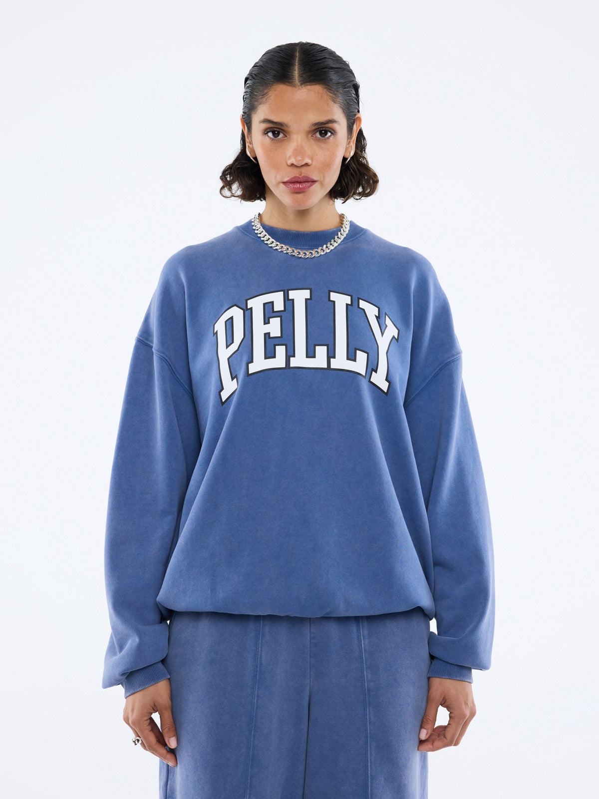 EP VARSITY SWEATSHIRT - Indigo Wash