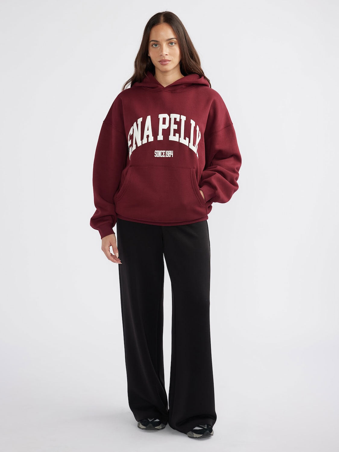 VARSITY HOODIE - Burgundy