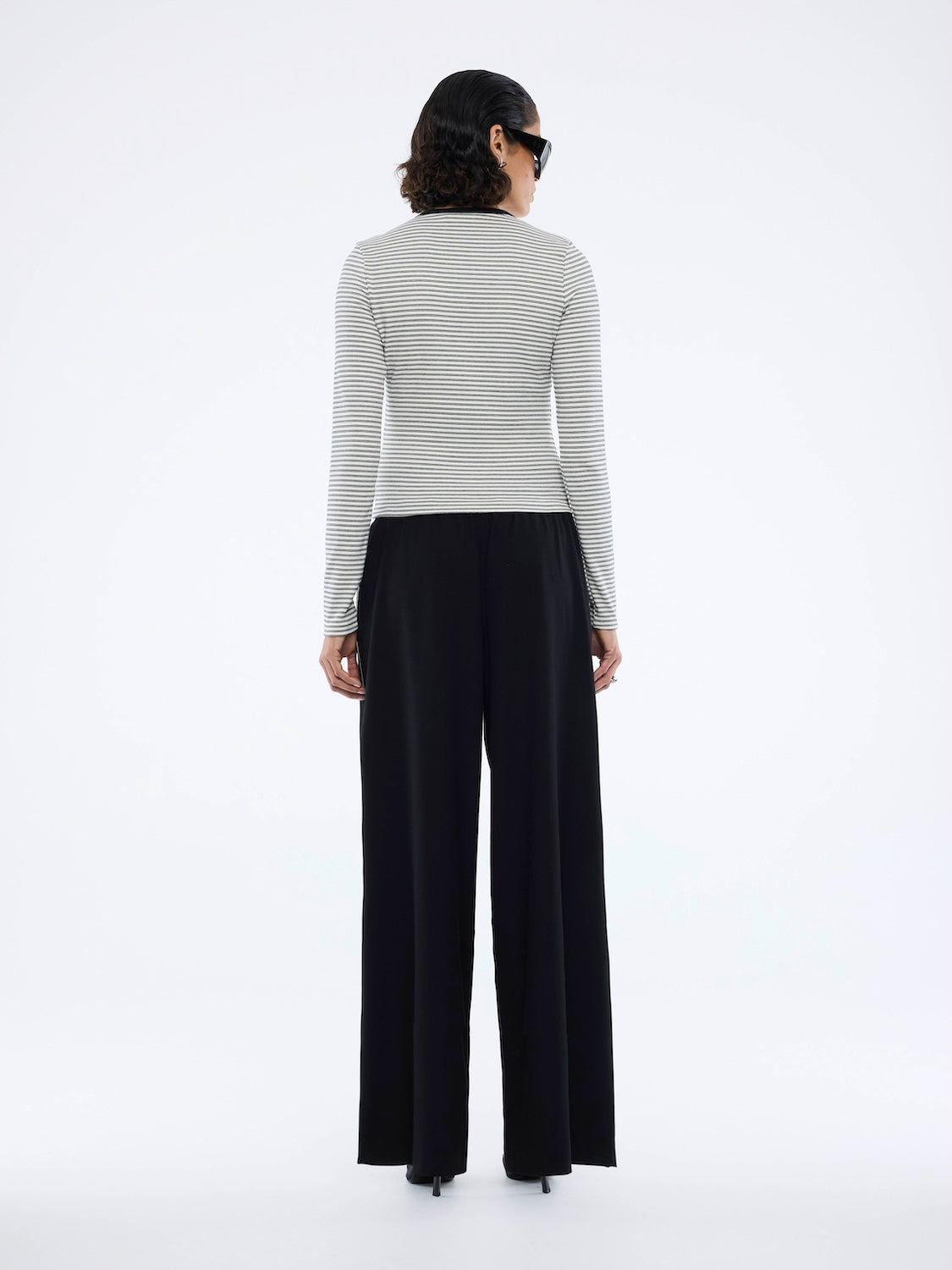BOWIE WIDE LEG PANT - Black