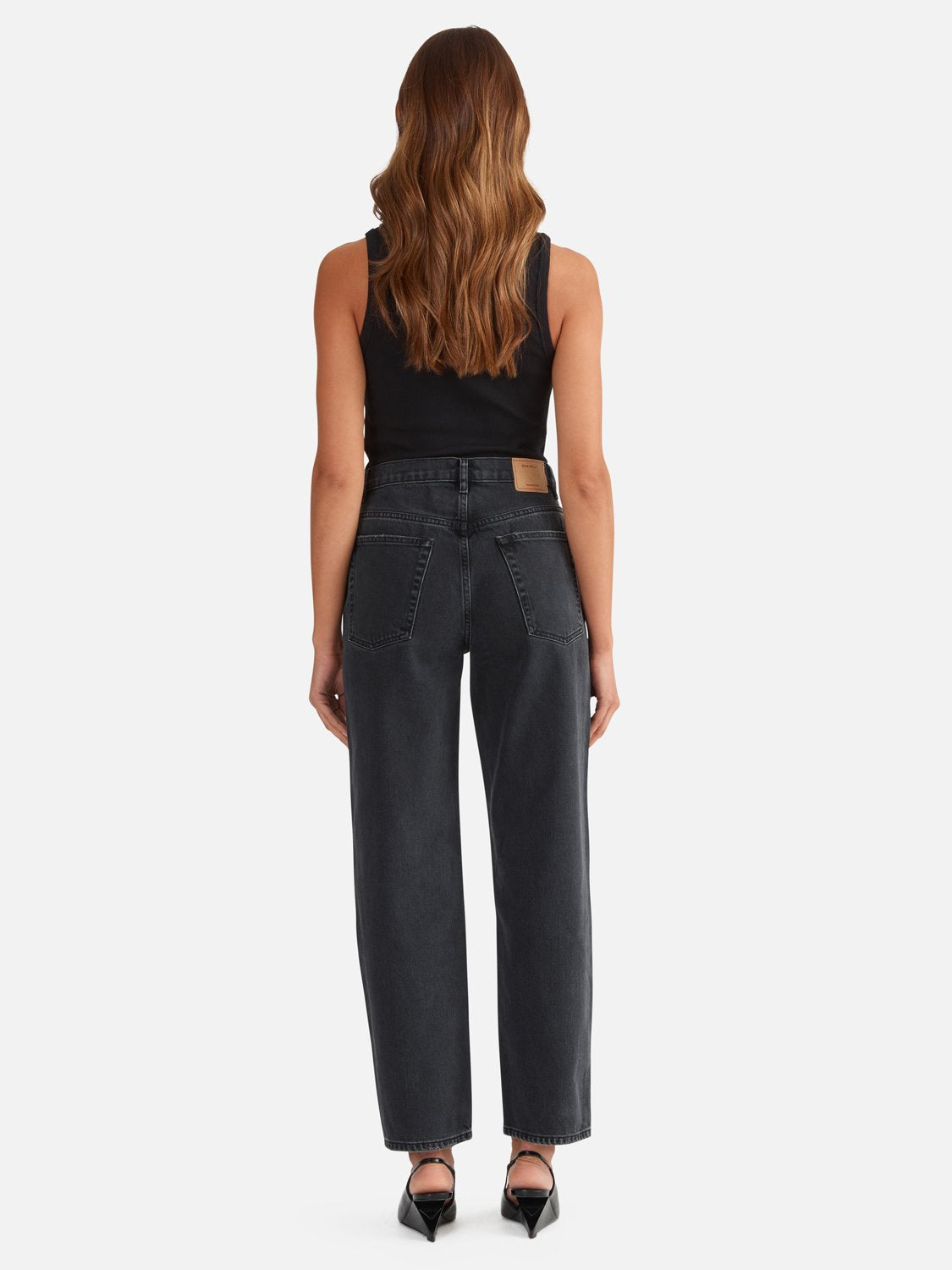 Goldie Straight Jean - Washed Black Rigid