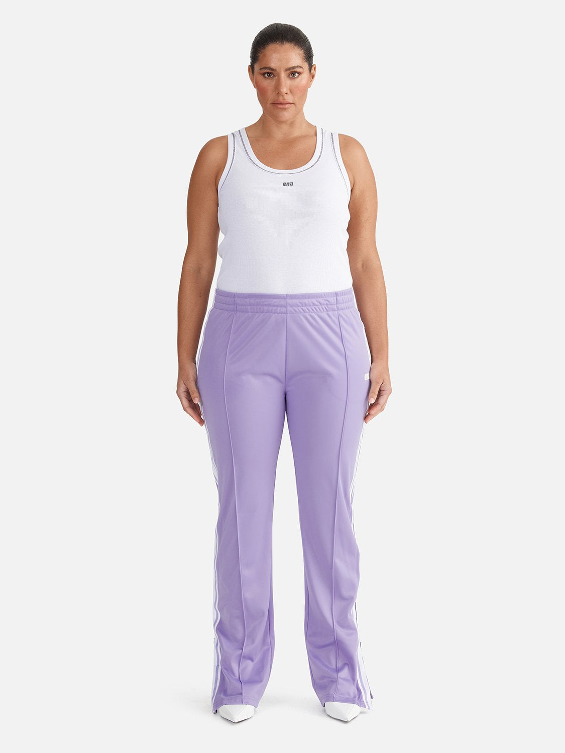 The Renee Leisure Pant - Retro Purple
