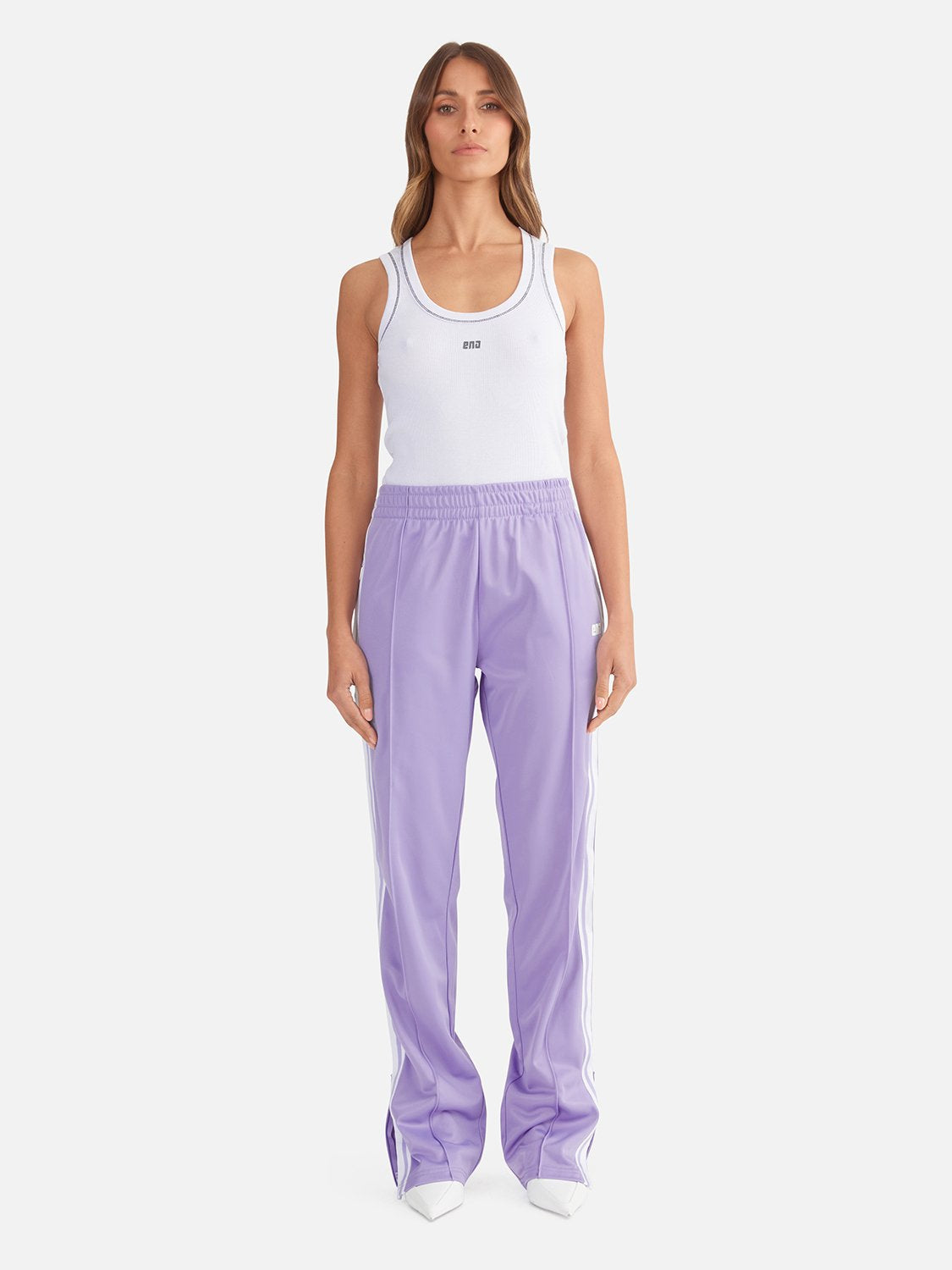 The Renee Leisure Pant - Retro Purple