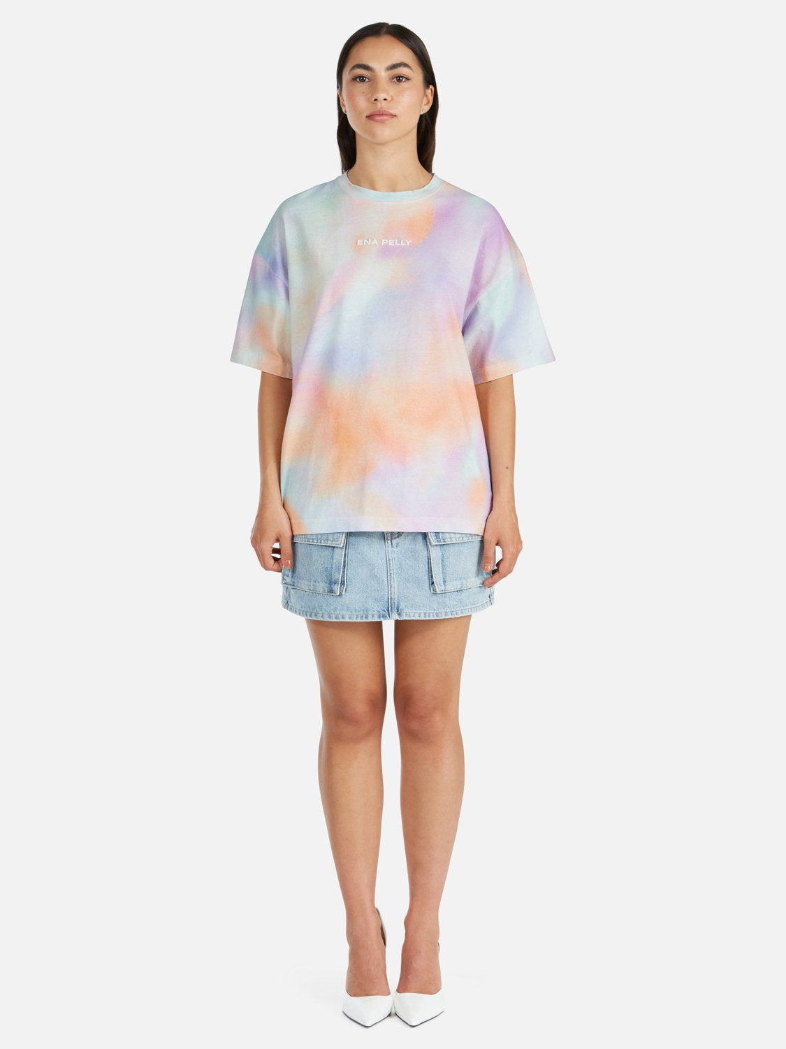 EP x SR Warped Oversized Tee - Warped Print