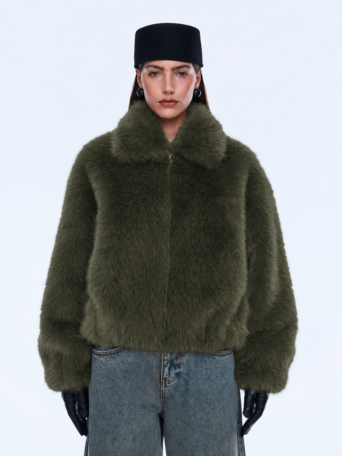 DAPHNE FAUX FUR BOMBER