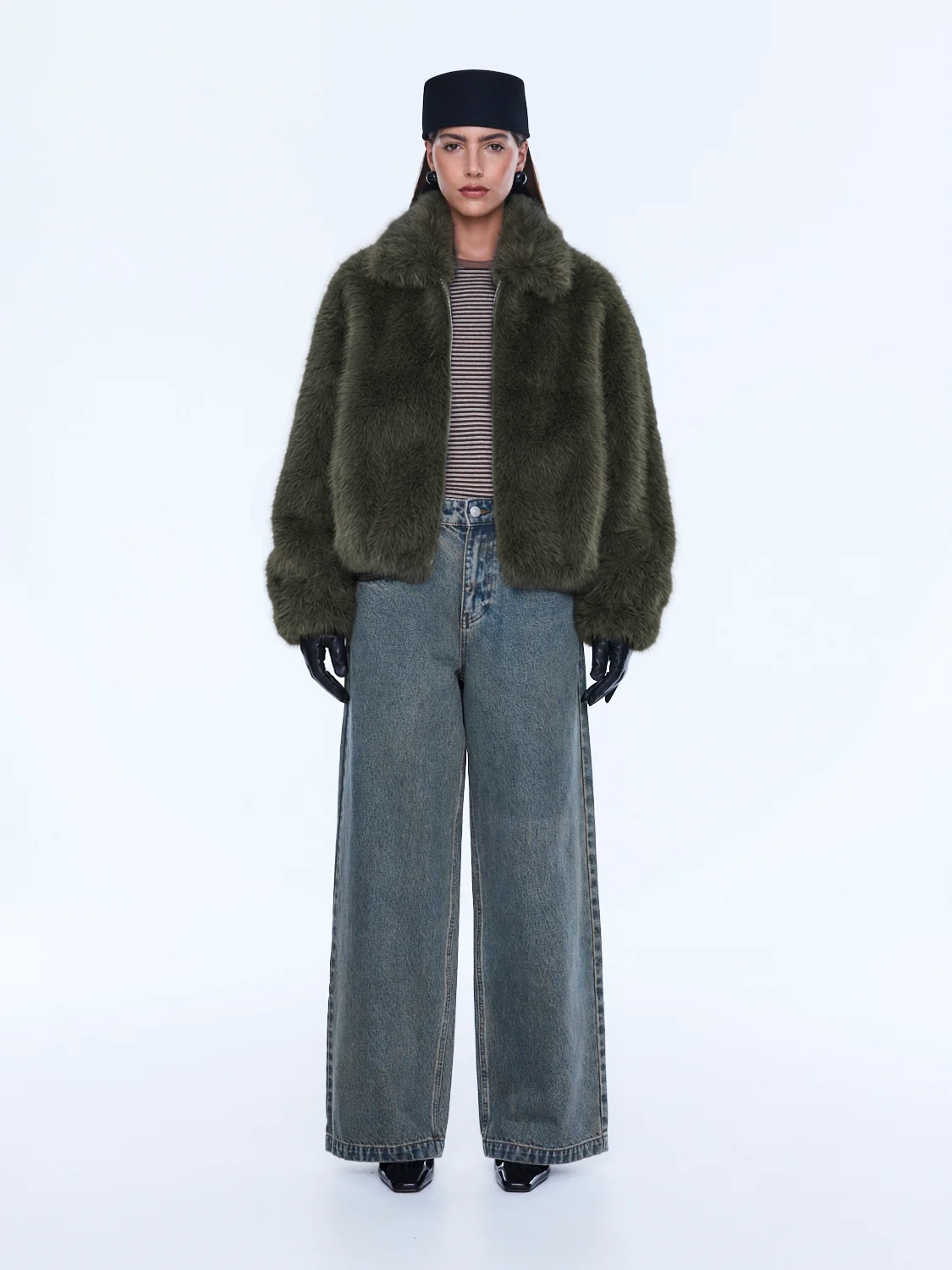 DAPHNE FAUX FUR BOMBER