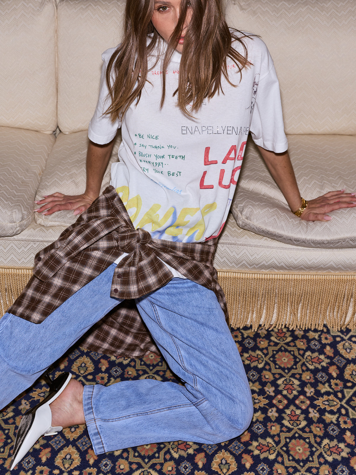 RUBY RELAXED TEE - LADY LUCK