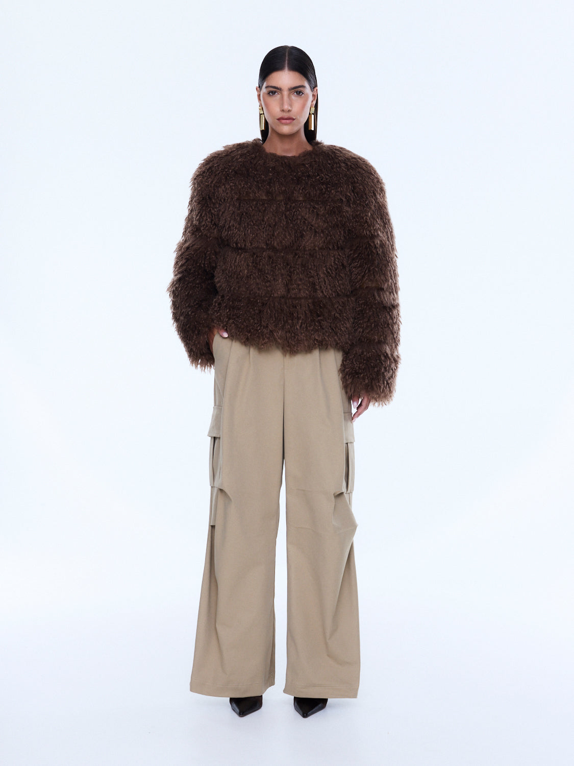 CAITY FAUX FUR JACKET