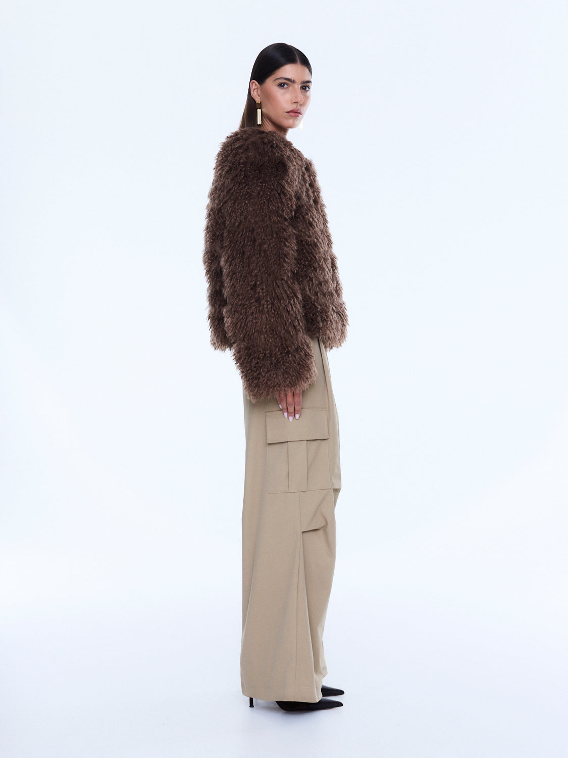 CAITY FAUX FUR JACKET