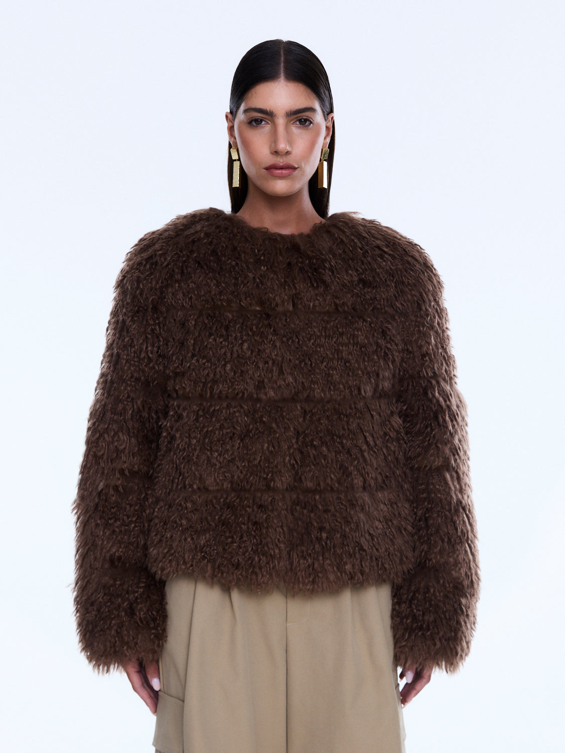 CAITY FAUX FUR JACKET