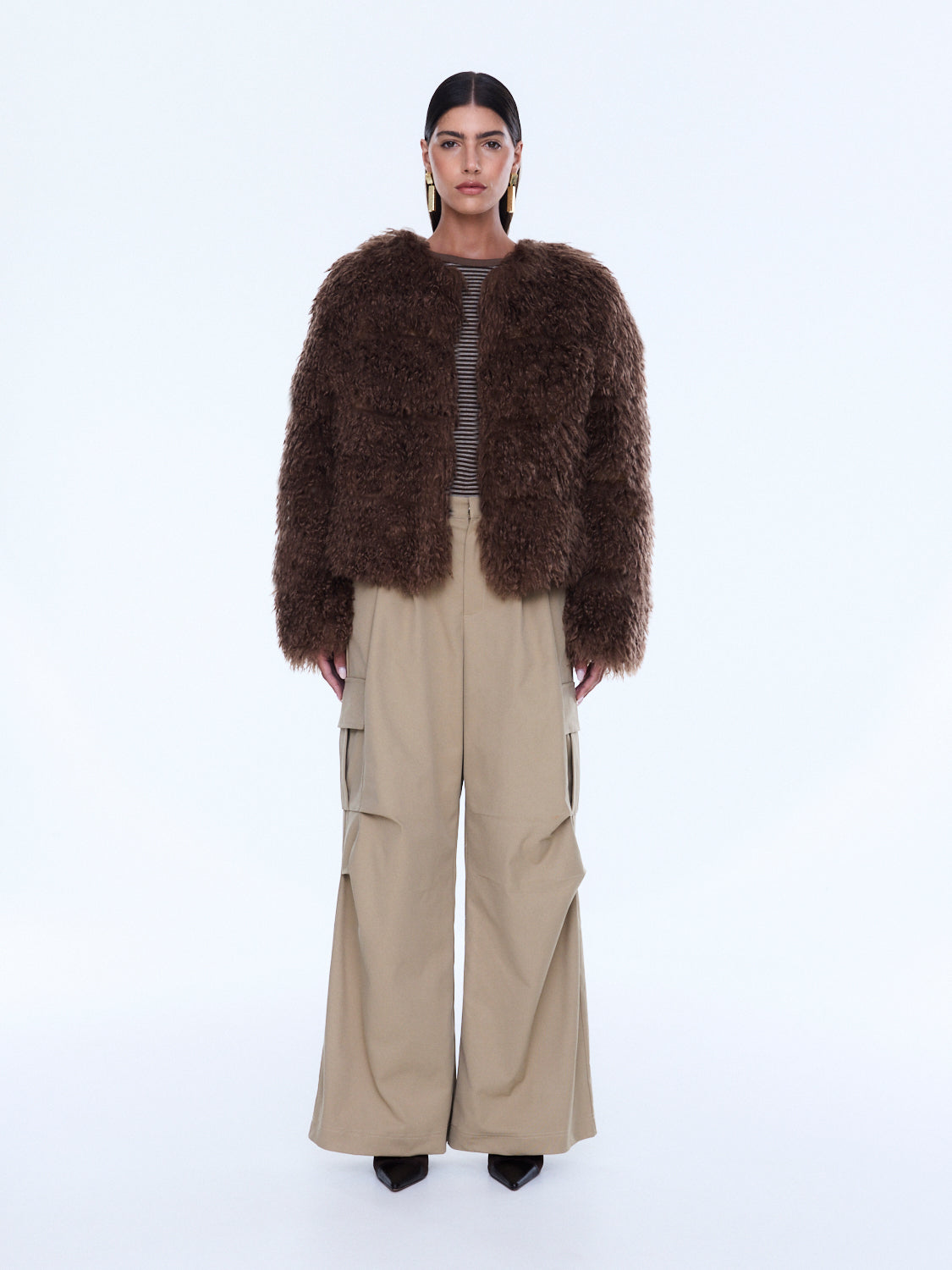 CAITY FAUX FUR JACKET