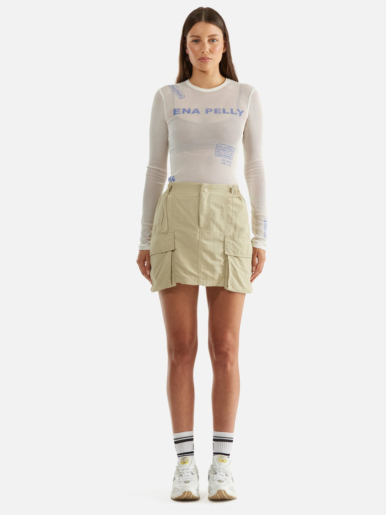 Athleisure Skirt - Oyster