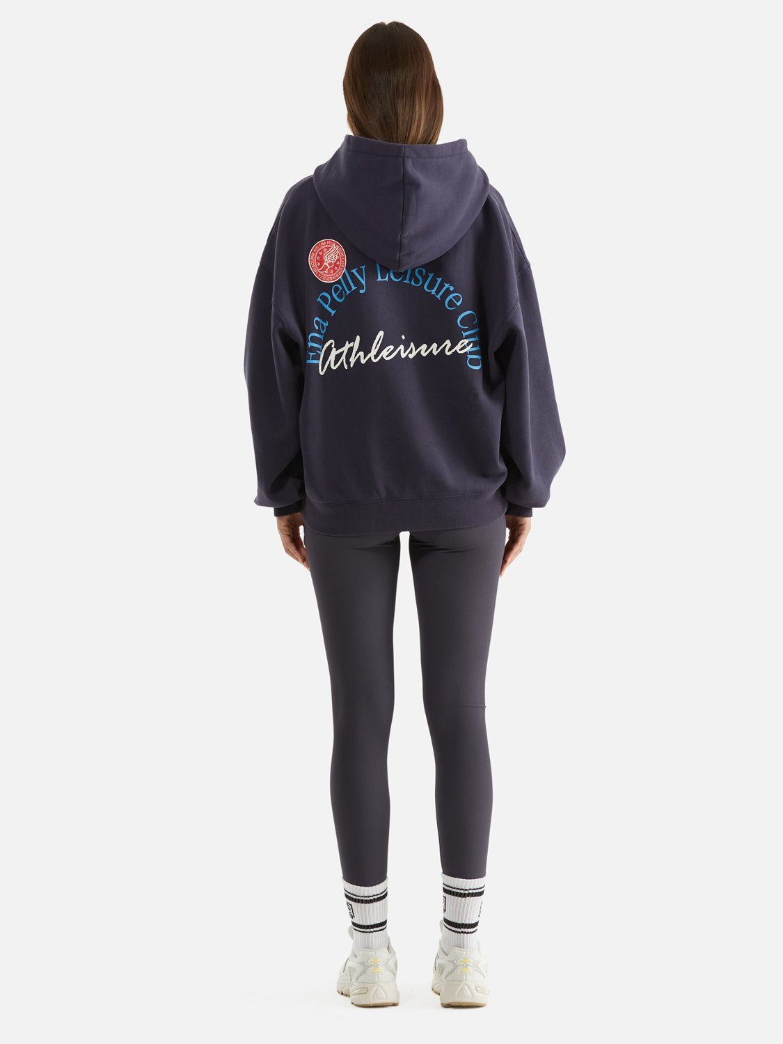 Athleisure Oversized Hoodie Leisure Club - Navy