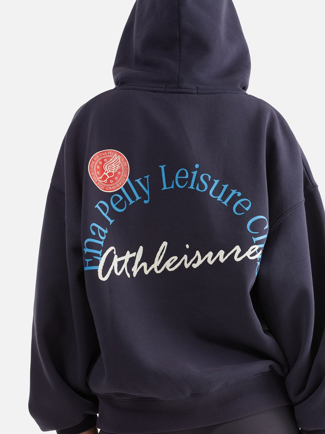 Athleisure Oversized Hoodie Leisure Club - Navy