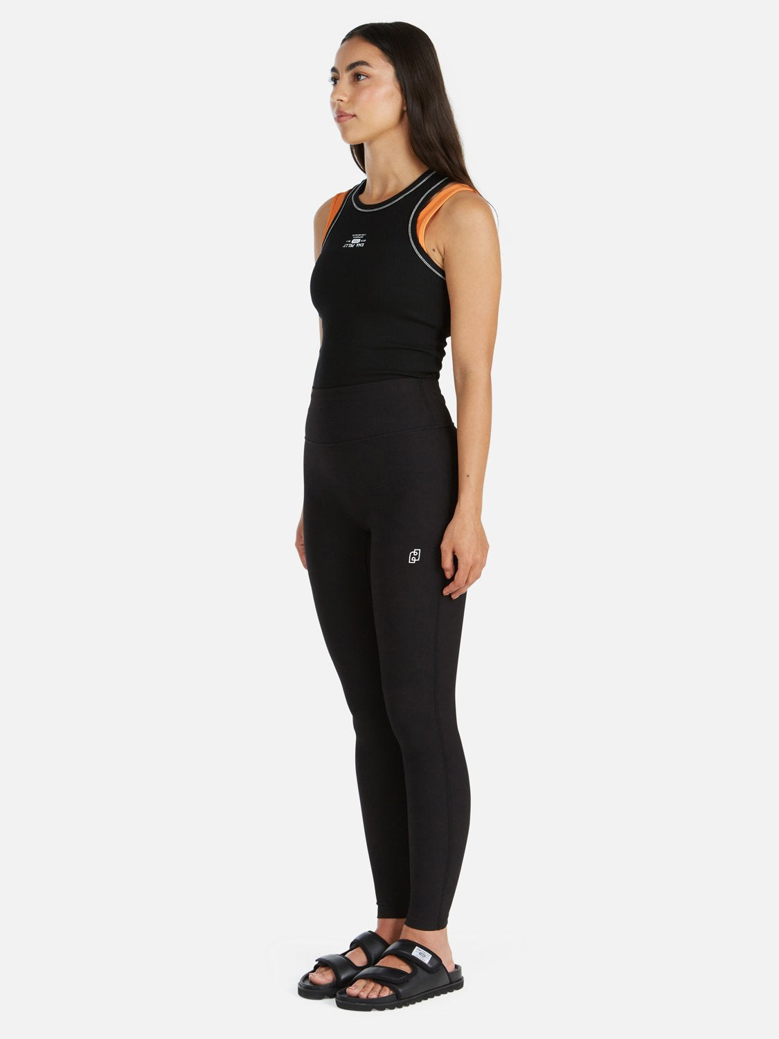 Athleisure Rib Legging -Black