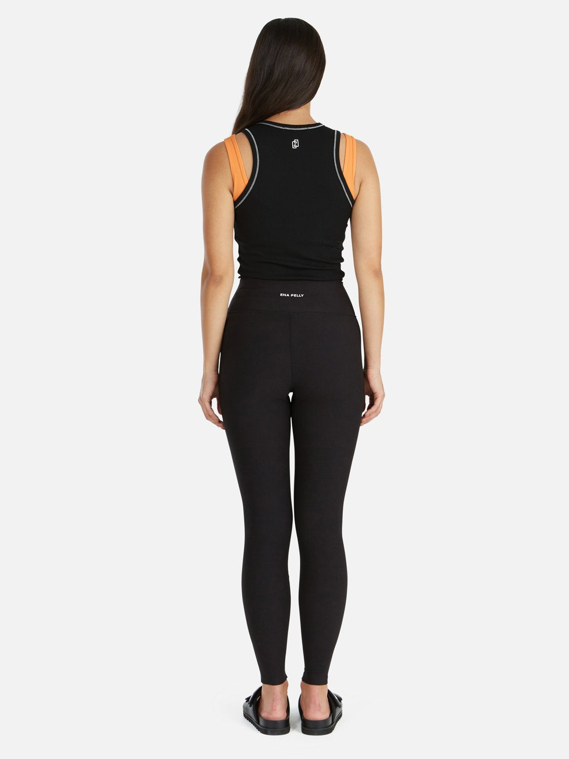 Athleisure Rib Legging -Black