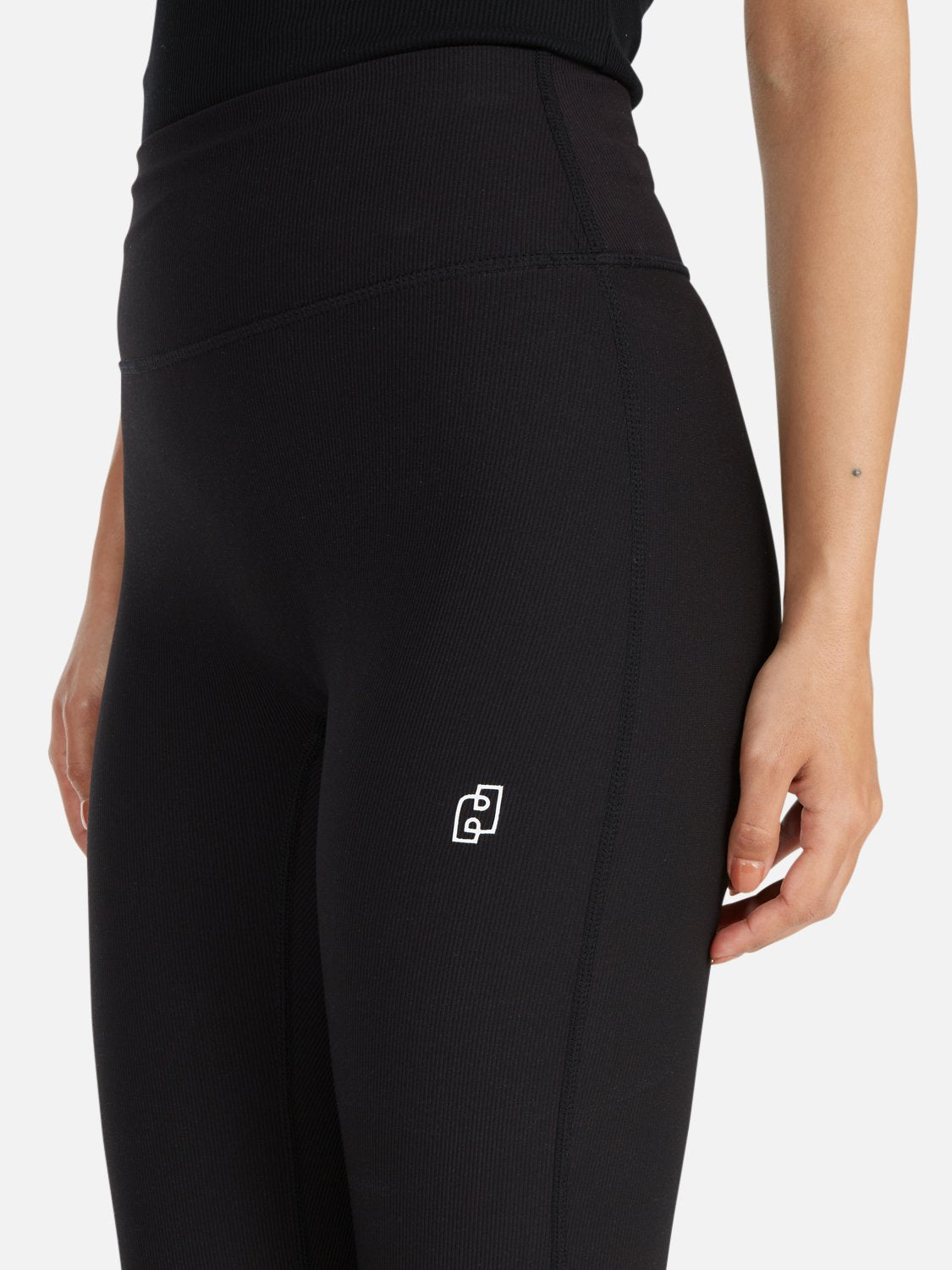 Athleisure Rib Legging -Black