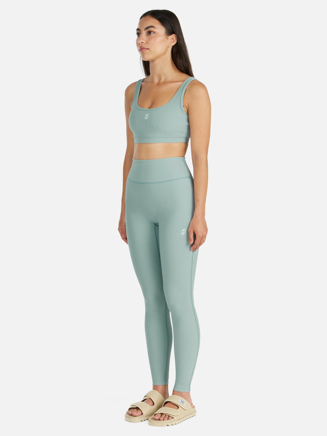 Athleisure Rib Crop - Mist