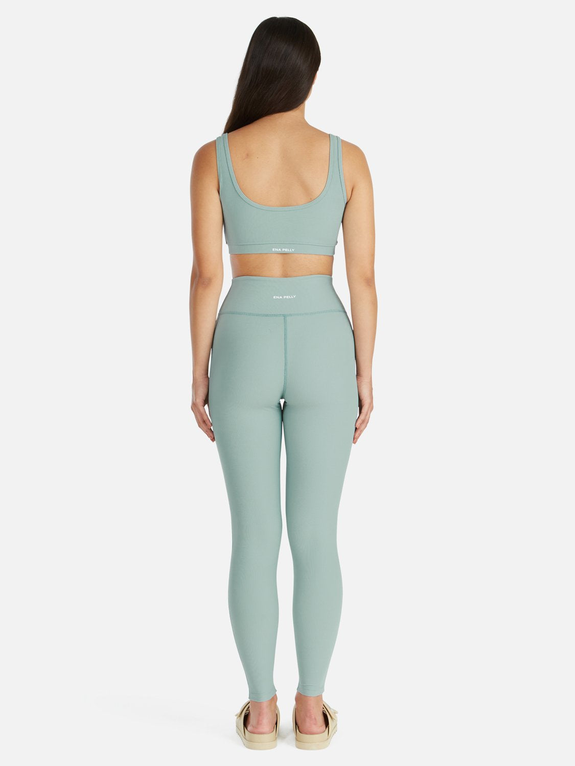 Athleisure Rib Crop - Mist