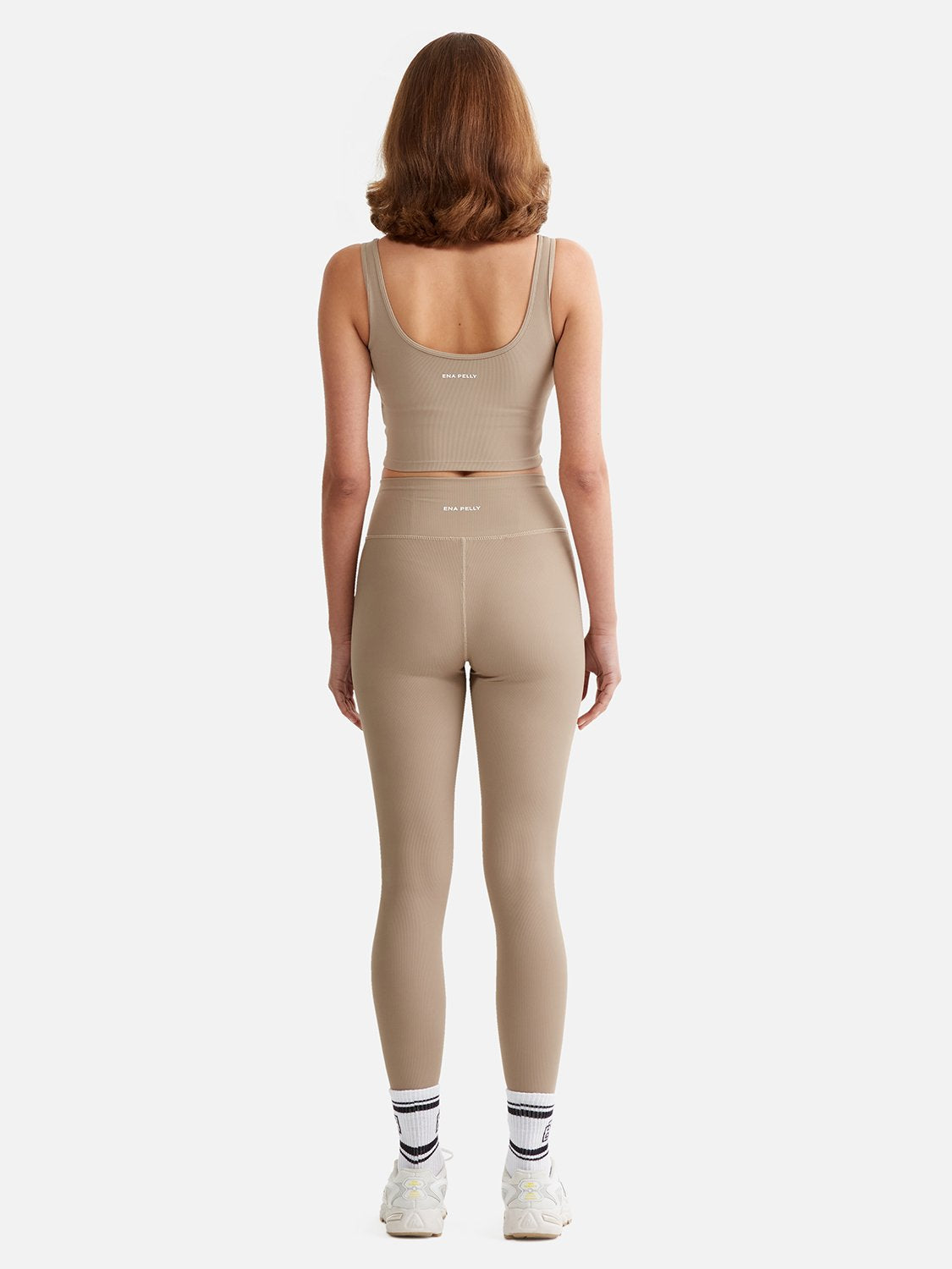 Athleisure Rib Legging - Mushroom