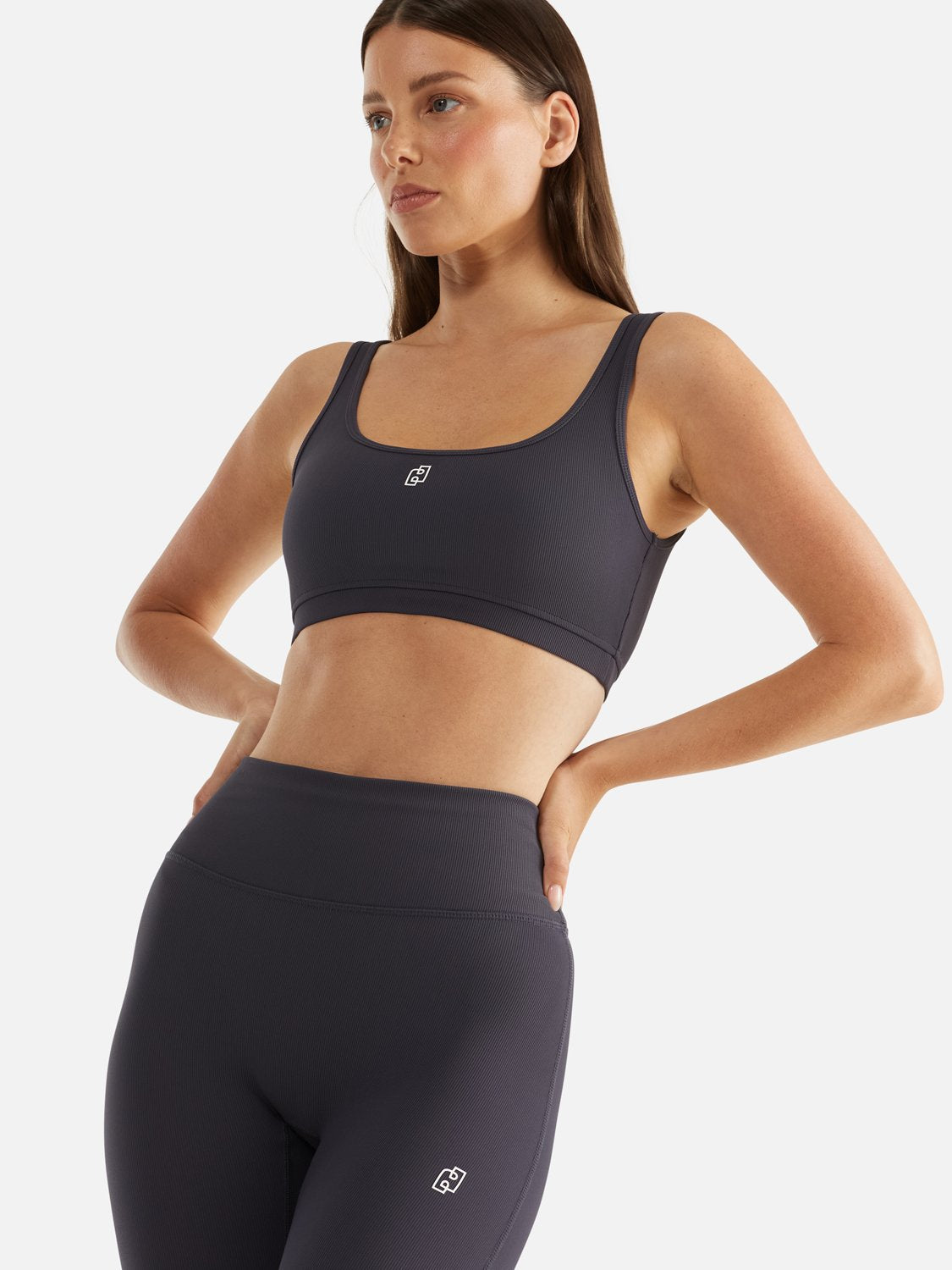 Athleisure Rib Legging - Navy