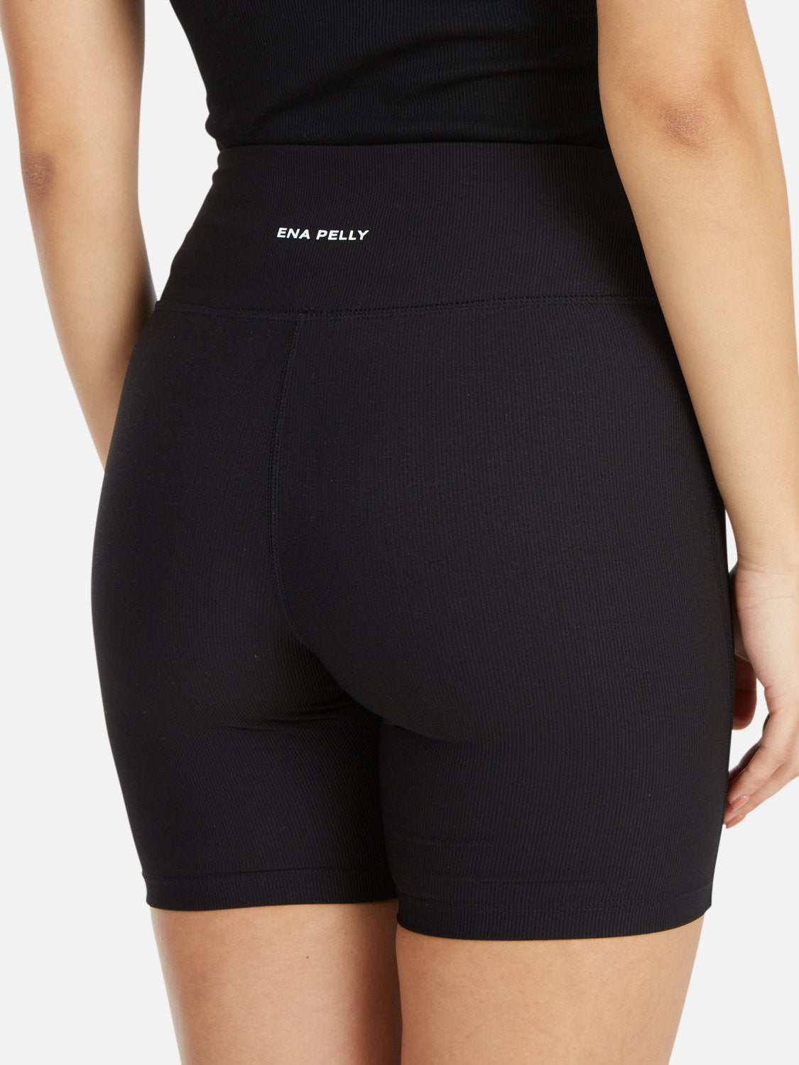 Athleisure Rib Bike Short - Black