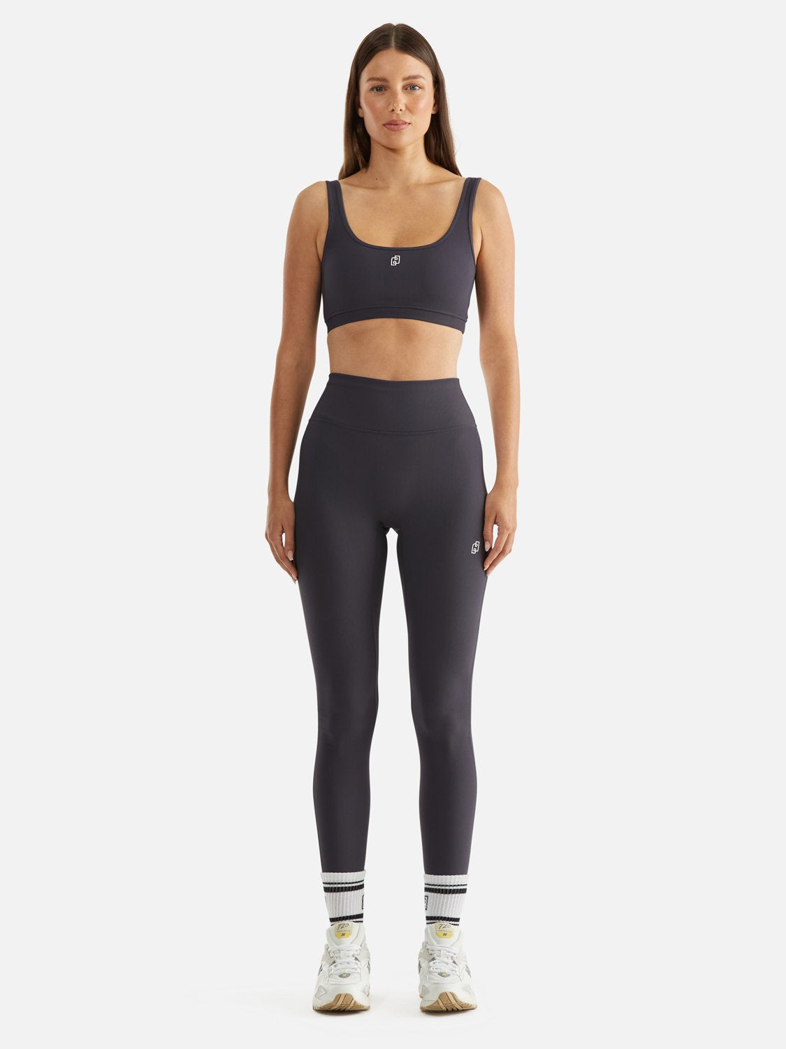 Athleisure Rib Legging - Navy