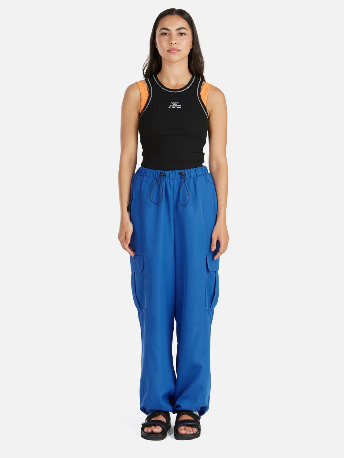 Athleisure Sports Pant - Cobalt/ Black