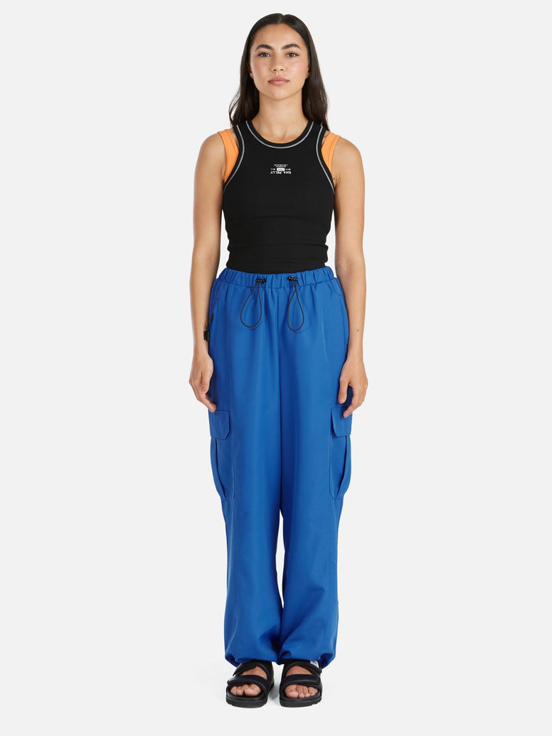 Athleisure Sports Pant - Cobalt/ Black