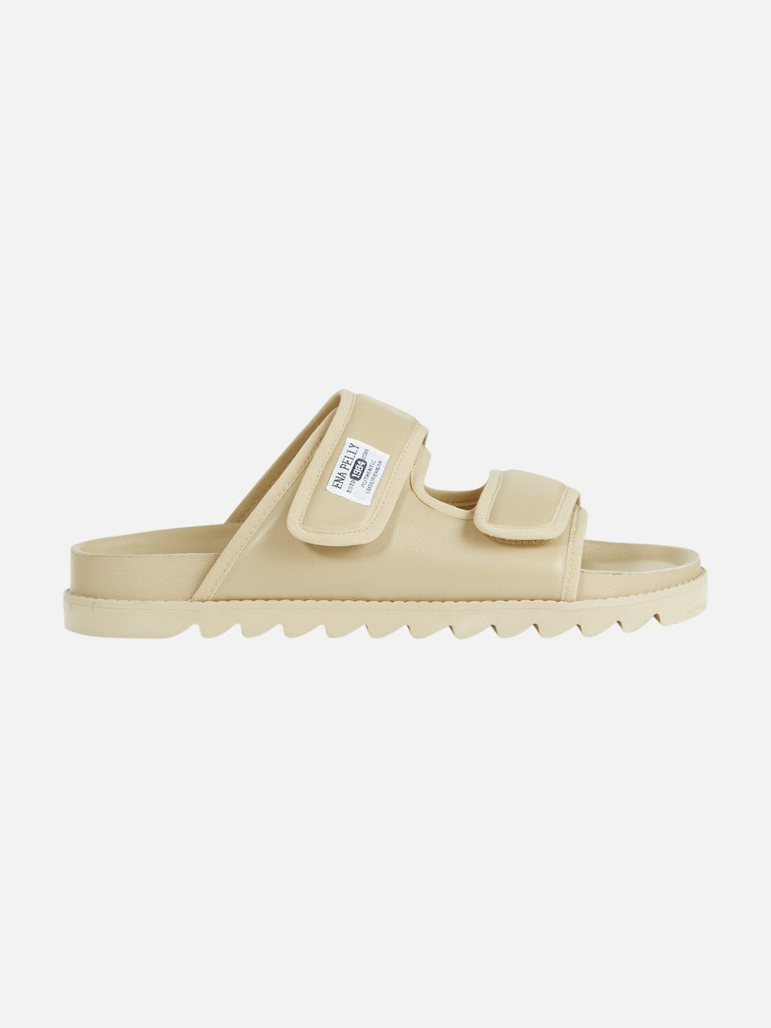 Athleisure Leather Slide - Sand