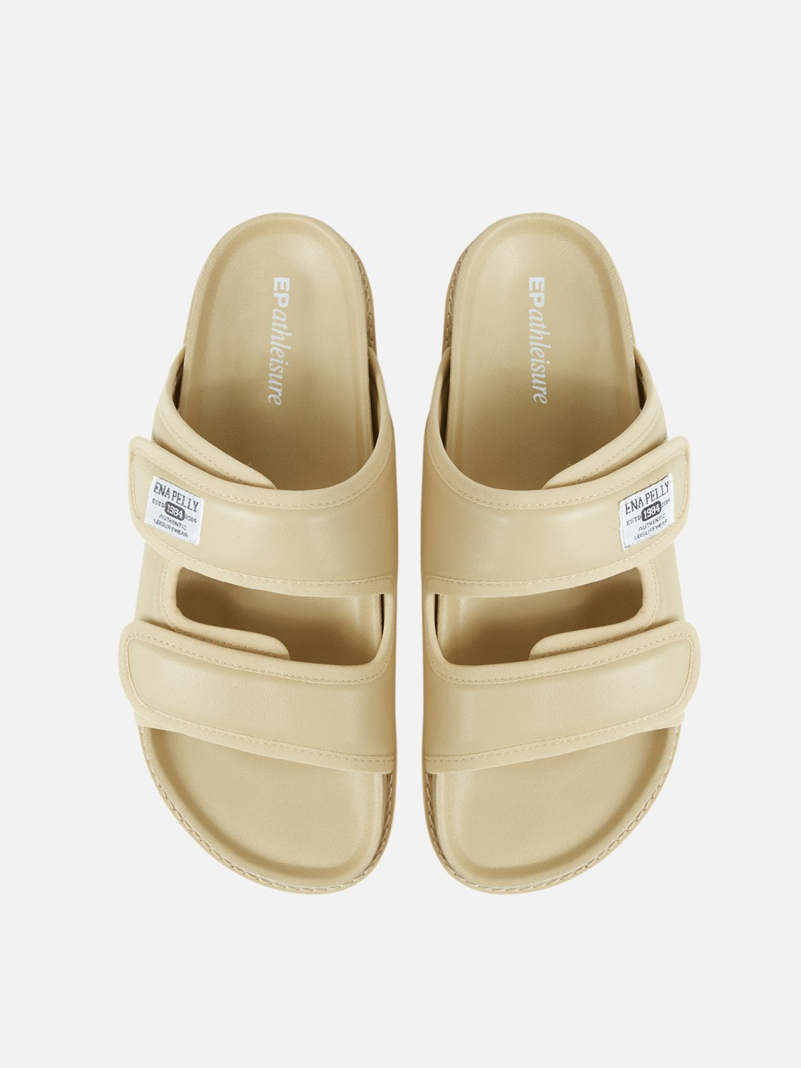 Athleisure Leather Slide - Sand