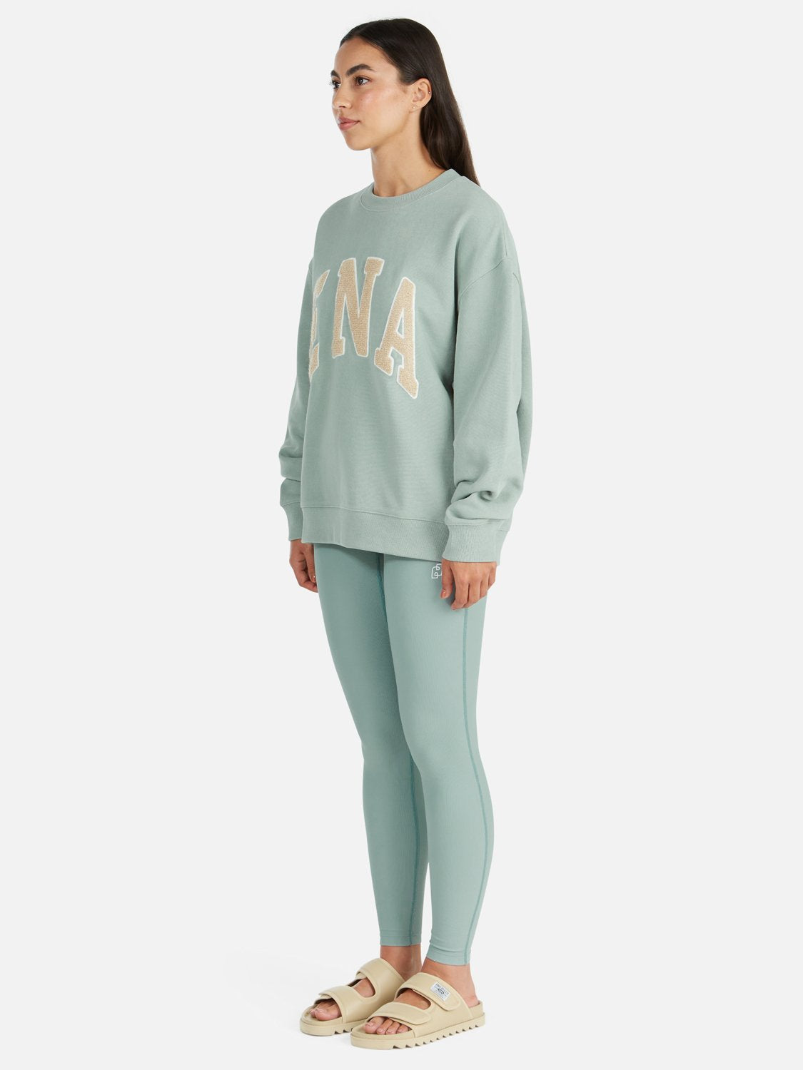 Athleisure Oversized Sweater Collegiate - Mist