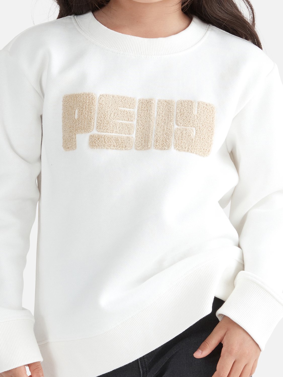 Kids Pelly Text Sweater - Vintage White